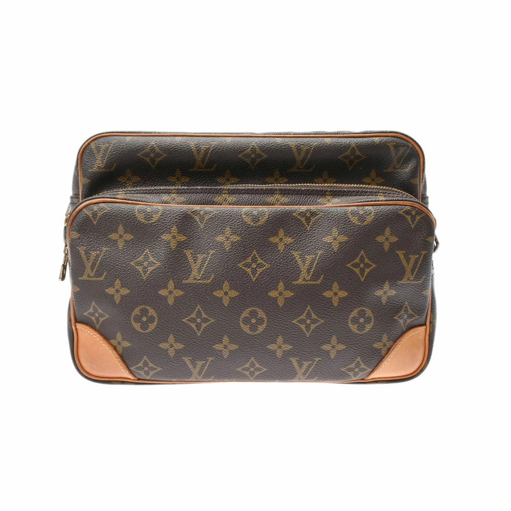 LOUIS VUITTON Monogram Nile Brown Canvas Shoulder Bag